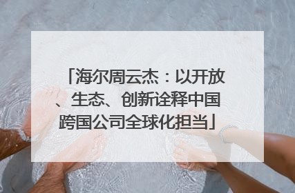 海尔周云杰：以开放、生态、创新诠释中国跨国公司全球化担当