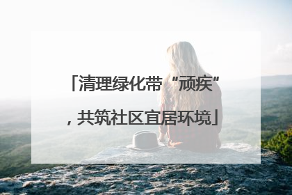 清理绿化带“顽疾”，共筑社区宜居环境