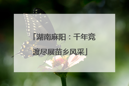 湖南麻阳：千年竞渡尽展苗乡风采