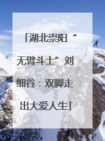 湖北崇阳“无臂斗士”刘细谷：双脚走出大爱人生