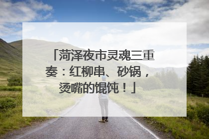 菏泽夜市灵魂三重奏：红柳串、砂锅，烫嘴的馄饨！