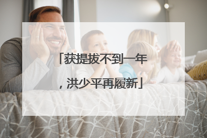 获提拔不到一年，洪少平再履新