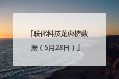 联化科技龙虎榜数据（5月28日）