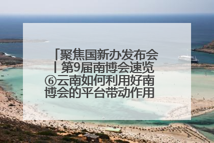 聚焦国新办发布会丨第9届南博会速览⑥云南如何利用好南博会的平台带动作用，深化与南亚国家的交流与合作？