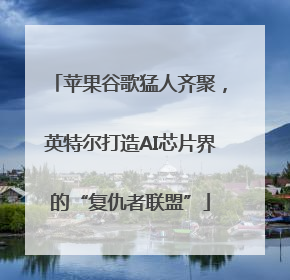 苹果谷歌猛人齐聚，英特尔打造AI芯片界的“复仇者联盟”