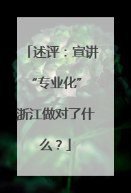 述评：宣讲“专业化” 浙江做对了什么？