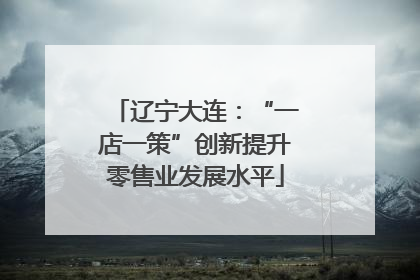 辽宁大连：“一店一策”创新提升零售业发展水平