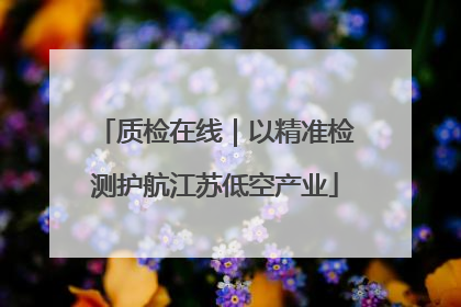 质检在线｜以精准检测护航江苏低空产业