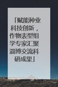 赋能种业科技创新，作物表型组学专家汇聚淄博交流科研成果