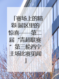 赛场上的精彩 展区里的惊喜——第二届“青超联赛”第三轮西宁主场比赛见闻