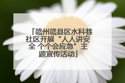 赣州赣县区水科巷社区开展“人人讲安全 个个会应急”主题宣传活动