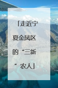 走近宁夏金凤区的“三新”农人