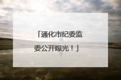 通化市纪委监委公开曝光！