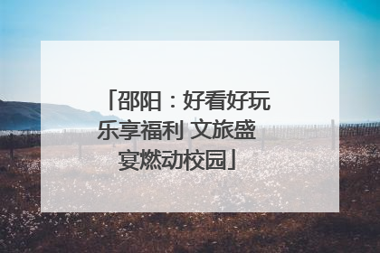 邵阳：好看好玩乐享福利 文旅盛宴燃动校园