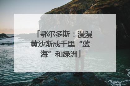 鄂尔多斯：漫漫黄沙渐成千里“蓝海”和绿洲
