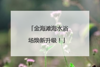 金海滩海水浴场焕新升级！