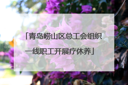 青岛崂山区总工会组织一线职工开展疗休养