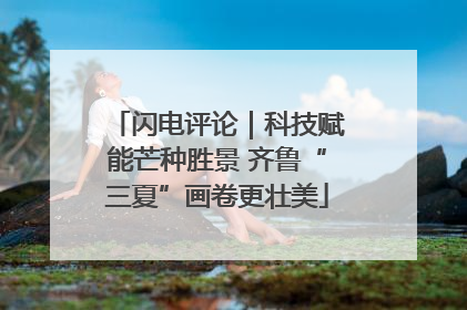 闪电评论｜科技赋能芒种胜景 齐鲁“三夏”画卷更壮美