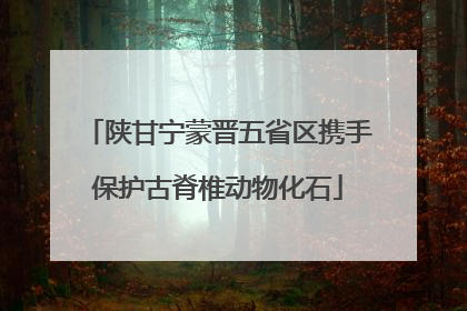 陕甘宁蒙晋五省区携手保护古脊椎动物化石