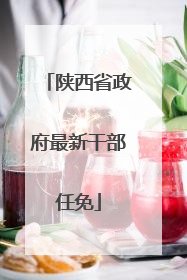 陕西省政府最新干部任免
