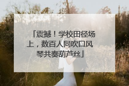 震撼！学校田径场上，数百人同吹口风琴共奏葫芦丝