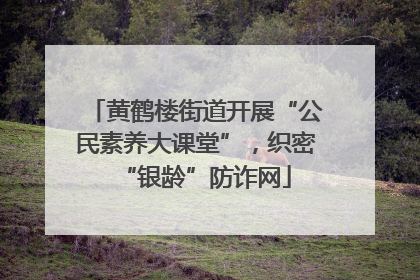 黄鹤楼街道开展“公民素养大课堂”，织密“银龄”防诈网