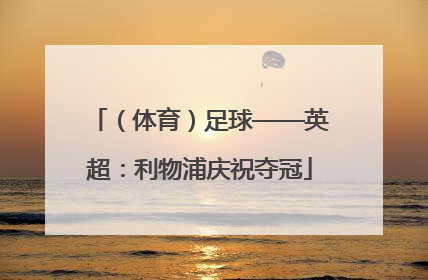 （体育）足球——英超：利物浦庆祝夺冠