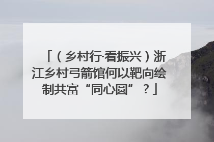 （乡村行·看振兴）浙江乡村弓箭馆何以靶向绘制共富“同心圆”？