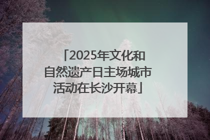 2025年文化和自然遗产日主场城市活动在长沙开幕