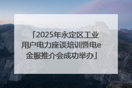 2025年永定区工业用户电力座谈培训暨电e金服推介会成功举办
