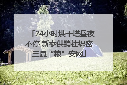 24小时烘干塔昼夜不停 新泰供销社织密三夏“粮”安网