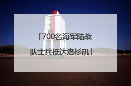 700名海军陆战队士兵抵达洛杉矶
