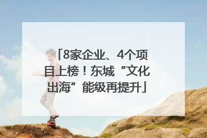 8家企业、4个项目上榜！东城“文化出海”能级再提升