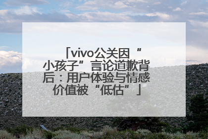 vivo公关因“小孩子”言论道歉背后：用户体验与情感价值被“低估”